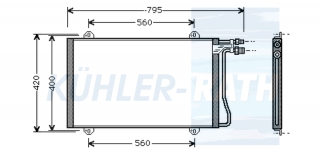 Kondensator passend fr Mercedes-Benz