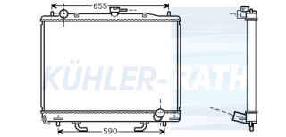 Wasserkhler passend fr Mitsubishi