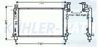 Wasserkhler passend fr Chrysler