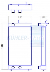 Wasserk�hler passend f�r Komatsu