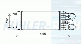 Ladeluftkhler passend fr Peugeot