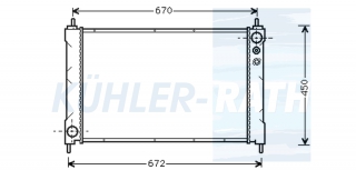 Wasserkhler passend fr Honda/Rover