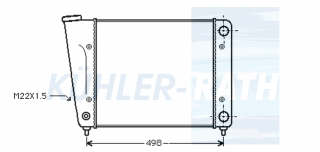 Wasserkhler passend fr VW