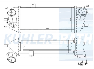 Ladeluftkhler passend fr Hyundai/Kia