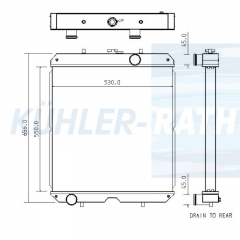 Wasserkhler passend fr Mitsubishi/SDMO