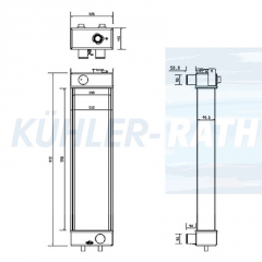 Wasserkhler passend fr Komatsu