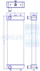 Wasserkhler passend fr Hitachi/Case