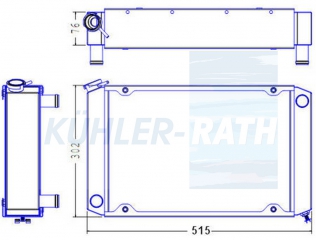 Wasserkhler passend fr John Deere