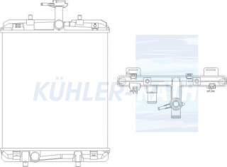 Wasserkhler passend fr Citron/Peugeot/Toyota
