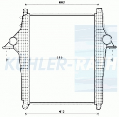 Ladeluftkhler passend fr MAN
