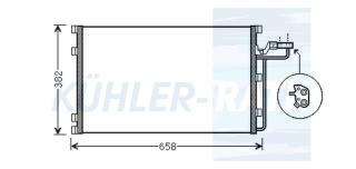 Kondensator passend fr Volvo