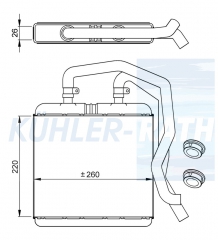 Heizkhler passend fr Iveco