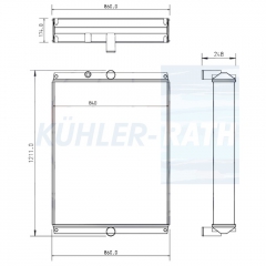 Wasserkhler passend fr Caterpillar