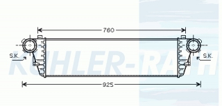 Ladeluftkhler passend fr Mercedes-Benz