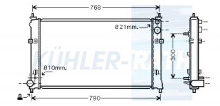 Wasserkhler passend fr Mazda