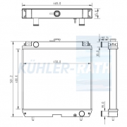 Wasserk�hler passend f�r Bobcat/Hanix/Kubota