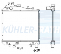 Wasserkhler passend fr Mazda