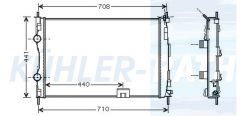 Wasserkhler passend fr Nissan