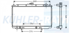 Wasserkhler passend fr Nissan