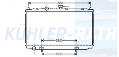 Wasserkhler passend fr Nissan