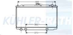 Wasserkhler passend fr Nissan