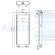 Wasserkhler passend fr Komatsu