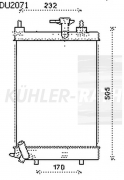 Wasserkhler passend fr Daihatsu