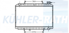 Wasserkhler passend fr Nissan