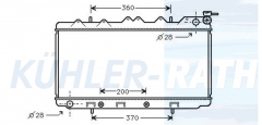 Wasserkhler passend fr Nissan