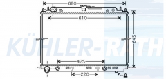 Wasserkhler passend fr Nissan