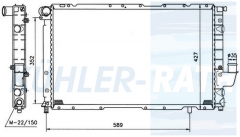 Wasserkhler passend fr Fiat/Lancia