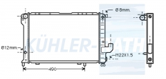 Wasserkhler passend fr Lancia