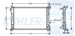 Wasserkhler passend fr Ford