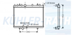 Wasserkhler passend fr Peugeot