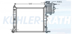 Wasserkhler passend fr Mercedes-Benz