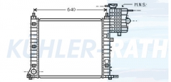 Wasserkhler passend fr Mercedes-Benz