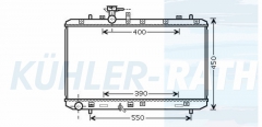 Wasserkhler passend fr Suzuki/Fiat