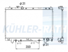 Wasserkhler passend fr Toyota