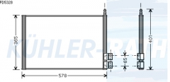 Kondensator passend fr Ford/Mazda