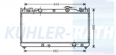 Wasserkhler passend fr Toyota