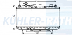 Wasserkhler passend fr Toyota