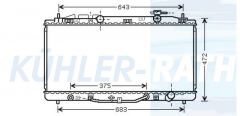 Wasserkhler passend fr Toyota