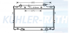 Wasserkhler passend fr Toyota