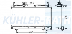 Wasserkhler passend fr Toyota