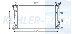 Wasserkhler passend fr Toyota