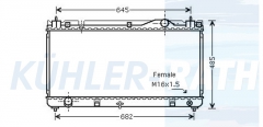 Wasserkhler passend fr Toyota