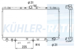 Wasserkhler passend fr Toyota