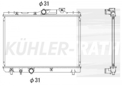 Wasserkhler passend fr Toyota