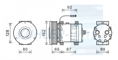 Kompressor passend fr Case IH/Claas/Ford/New Holland