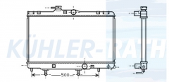 Wasserkhler passend fr Toyota